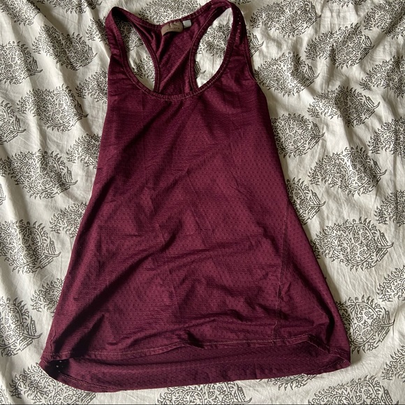 Athleta Tops - Athleta Maroon Racerback Tank Top